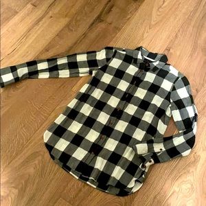 Jcrew black and white top